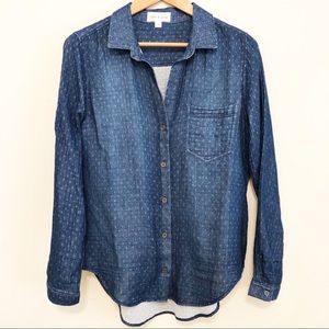 Cloth & Stone Chambray Dot Button Down